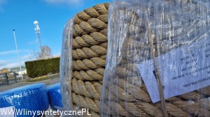 Ready Coil. 220MTR PP Rope 48MM Brown (Like Natural Rope)