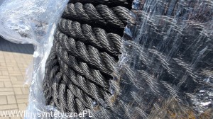 PP Multifilament Rope Twisted 16MM Black per meter